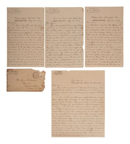 [NATIVE AMERICAN]. Letters from attorney and Confederate veteran James S. Standley to Chief Green