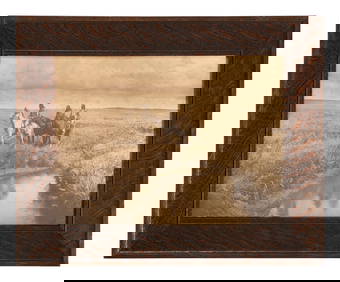 CURTIS, Edward S (1868-1952), photographer. Three Chiefs - Piegan. (1 of 3)