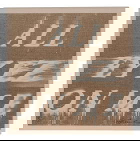 Ed Ruscha (American, b. 1937) 2Pac-All Eyez on Me, 2022 (1 of 3)