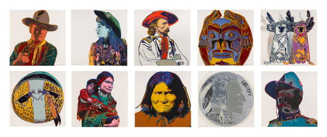 Andy Warhol (American, 1928–1987) Cowboys and Indians (the complete portfolio of ten), 1986 (1 of 14)