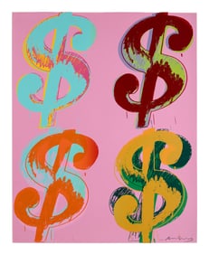 Andy Warhol (American, 1928-1987) $ (4), 1982