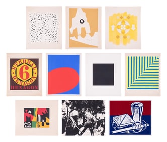 Various Artists (20th century) X + X (Ten Works by Ten Painters) (complete portfolio of ten