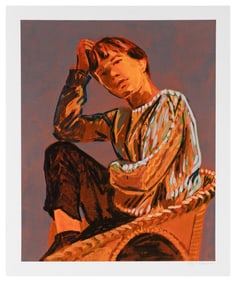 Claire Tabouret (French, b. 1981) Self-portrait (blue), 2021