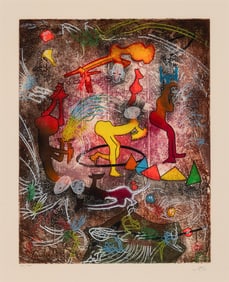 Roberto Matta (Chilean, 1911-2002) Circus I, ca. 1980