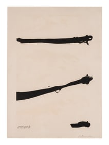 Robert Motherwell (American, 1915-1991) For Meyer Schapiro: Tallith for Meyer Schapiro, 1974