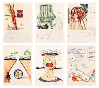 Salvador Dalí (Spanish, 1904-1989) 6 plates from Imaginations and Objects of the Future (with