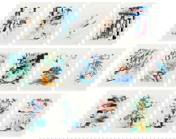 Salvador Dalí (Spanish, 1904-1989) Alice in Wonderland (complete portfolio of 13), 1969