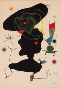 Joan Miró (Spanish, 1893-1983) Plate V from Oda a Joan Miró, 1973