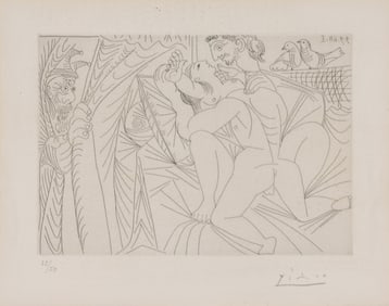 Pablo Picasso (Spanish, 1881-1973) Raphaël et la Fornarina XXIV (from Séries 347), 1968