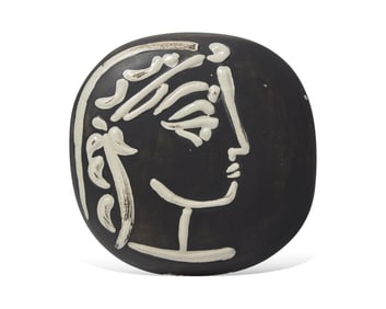 Pablo Picasso (Spanish, 1881-1973) Profil de Jacqueline (A.R. 385), 1956