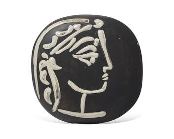 Pablo Picasso (Spanish, 1881-1973) Profil de Jacqueline (A.R. 385), 1956 (1 of 2)
