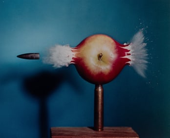 Harold Eugene Edgerton (American, 1903-1990) Bullet through apple, 1964