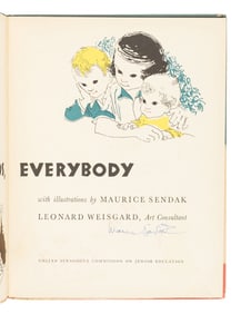 SENDAK, Maurice (1928-2012). Good Shabbos, Everybody. New York: United Synagogue Commission on