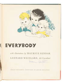 SENDAK, Maurice (1928-2012). Good Shabbos, Everybody. New York: United Synagogue Commission on (1 of 2)