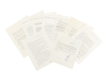 VONNEGUT, Kurt (1922-2007). An archive of typed letters signed ("Kurt") to David Hayman, ca