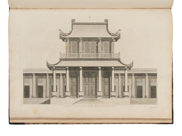 CHAMBERS, William (1723-1796). Designs of Chinese Buildings. London: for the author, 1757.