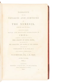 HALL, William Hutcheon (1797-1878) and William Dallas BERNARD. Narrative of the Voyages and Services