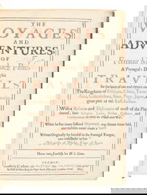 PINTO, Fernao Mendes (1509-1583). The Voyages and Adventures, of Fernand Mendez Pinto... London: J.