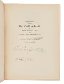 [TRAVEL & EXPLORATION]. MILLER, Francis Trevelyan (1877-1959). The World in the Air: The Story of