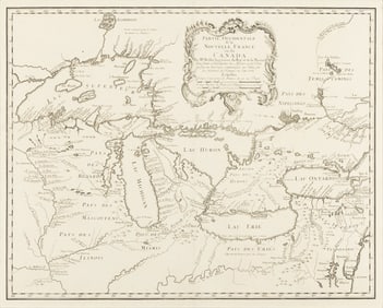 [MAP]. BELLIN, Jacques Nicolas (1703-1772). -- HOMANN HEIRS. Partie Occidentale de la Nouvelle