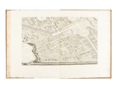 [MAPS & ATLASES]. BRETEZ, Louis (d. 1737). Plan de Paris, commence l'annee 1734, dessine et grave