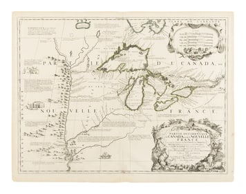 [MAP]. CORONELLI, Vincenzo Maria (1650-1718). Partie Occidentale du Canada ou de la Nouvelle France