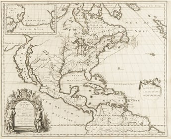 [MAP]. HENNEPIN, Louis (1626-1704). Carte d'un tres grand pays entre le Nouveau Mexique et la Mer