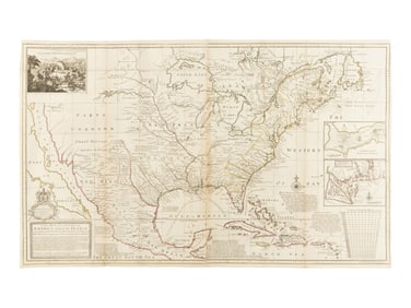 [MAP]. MOLL, Herman (1654-1732). A New Map of the North Parts of America claimed by France... London