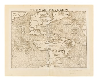[MAP]. MUNSTER, Sebastian (1489-1552). Novae insulae. Basel, 1572.