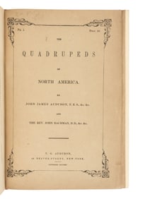 [AMERICANA]. AUDUBON, John James (1785-1851) and John BACHMAN (1790-1874). The Quadrupeds of North