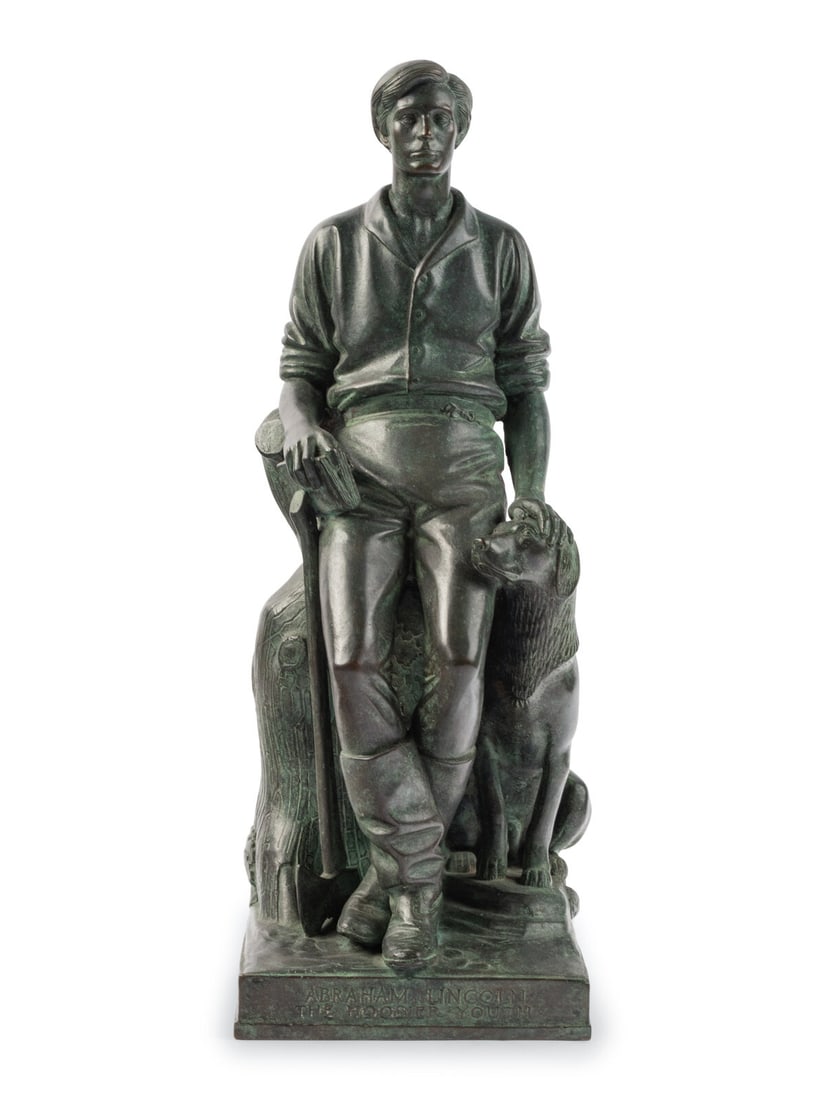 Paul Manship (1885-1966) Abraham Lincoln, the Hoosier Youth Florence, ca. 1930s