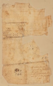 Lincoln's Autograph Sum Book Leaf, signed twice, Pigeon Creek, Spencer County, Indiana, ca. 1824