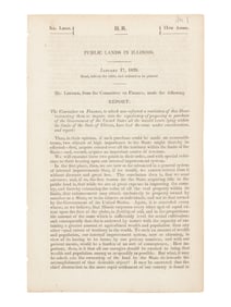 First Imprint to Mention Abraham Lincoln as Author, 1839.
