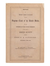 Dred Scott v. Sandford, First edition, 1857.