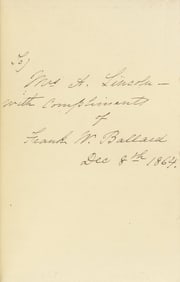 Mary Todd Lincoln's Copy of Golden Leaves from the American Poets.