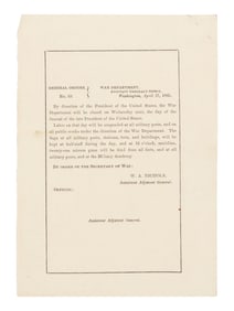 U.S. War Dept. General Orders, No. 69, 17 April 1865.