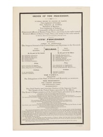 Order of the Procession, 19 April 1865.