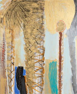 Nabil Nahas (Lebanese, born 1949) Untitled, 2014: Nabil Nahas (Lebanese, born 1949) Untitled, 2014 acrylic on canvas signed NR Nahas and dated (verso) 72 x 60 inches. The Estate of the Late Robin and Rupert Hambro This lot is located in Chicago. Prov