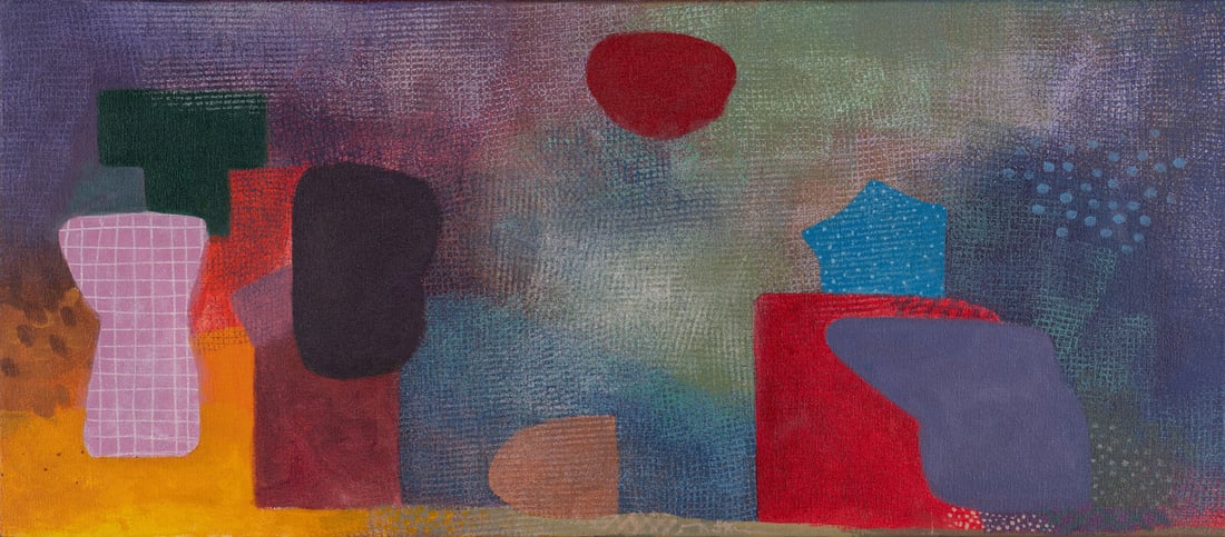 Robert Natkin (American, 1930-2010) Hitchcock Series, 1986: Robert Natkin (American, 1930-2010) Hitchcock Series, 1986 acrylic on canvas signed Natkin (lower center) 17 x 38 inches. Property from a Private Collection, Cincinnati, Ohio This lot is located in Ch