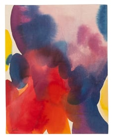 Alice Baber (American, 1928-1982) Red + Blue Deluge