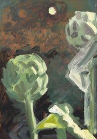 Lois Dodd (American, b. 1927) Artichokes in Moonlight, 1998