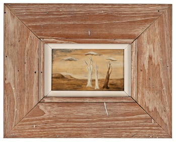 Gertrude Abercrombie (American, 1909-1977) Three Trees and Three Clouds, 1938