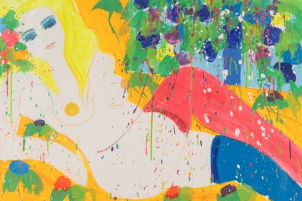 Walasse Ting (American/Chinese, 1929-2010) Cathy, 1976