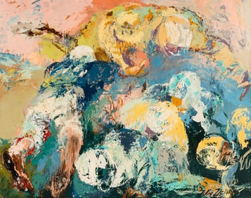 Leroy Neiman (American, 1921-2012) Football, 1963