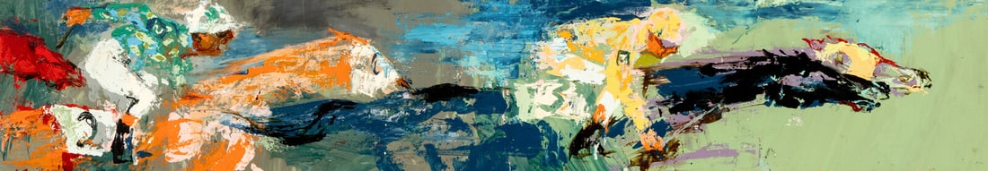 Leroy Neiman (American, 1921-2012) Jockeys, 1961 (1 of 3)