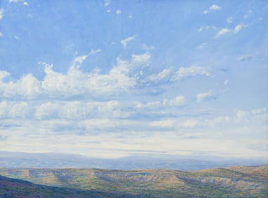 William Berra (American, b. 1952) View North of Santa Fe, 1990