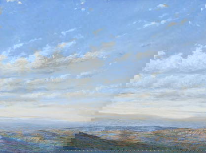 William Berra (American, b. 1952) View North of Santa Fe, 1990: William Berra (American, b. 1952) View North of Santa Fe, 1990 oil on canvas signed Wm Berra (lower left); signed, titled, and dated (verso) 30 x 40 inches. This lot is located in Denver.