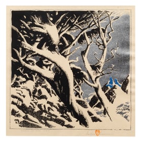 Gustave Baumann (German/American, 1881-1971) Song of the Sea, edition 23/125, 1936