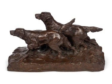 Percival Leonard Rosseau (American, 1859-1937) Three Setters, 1913