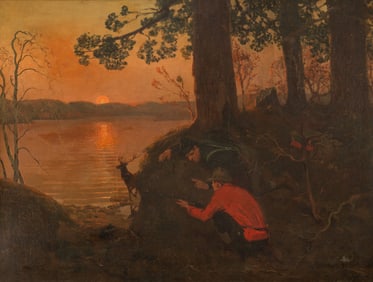 Fletcher Charles Ransom (American, 1870-1943) Two Hunters